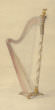 The watercolour study for the Empire Erard model. Etude pour une harpe Erard, N° d'inventaire D.2009.1.1631, Fonds Gaveau-Erard-Pleyel, dépôt du Groupe AXA au Musée du Palais Lascaris, Nice